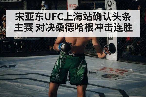宋亚东UFC上海站确认头条主赛 对决桑德哈根冲击连胜